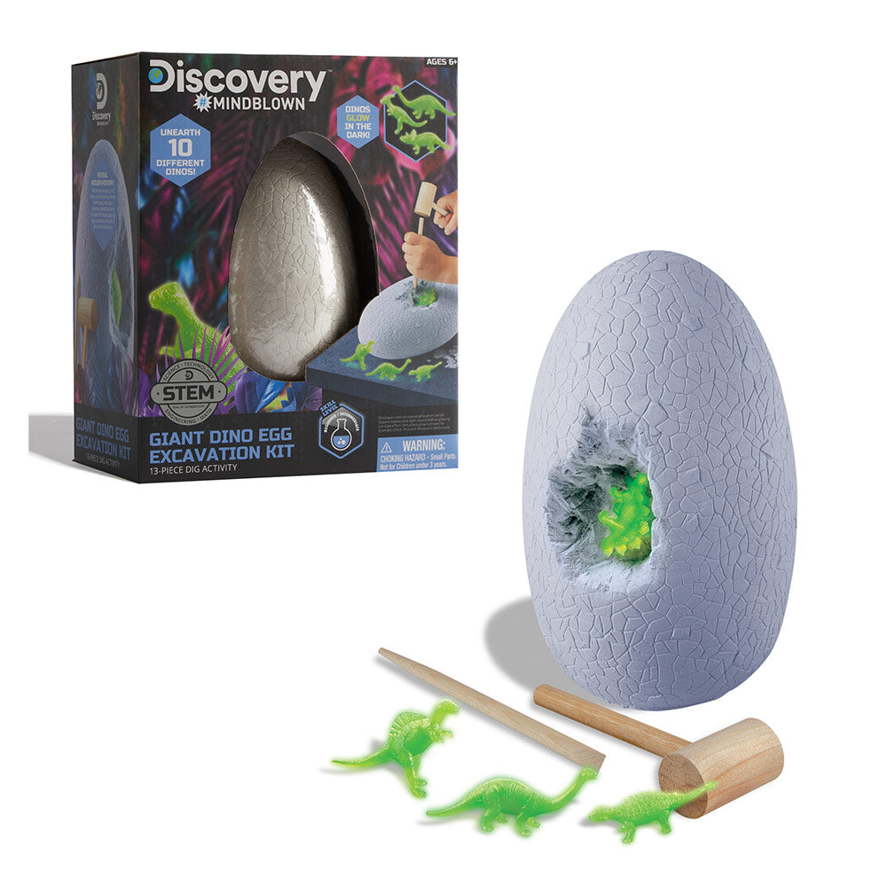 Discovery Mindblown Giant Dino Egg Excavation Kit 13 pieces Set