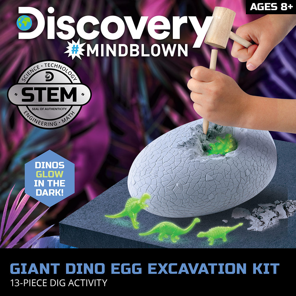 Discovery Mindblown Giant Dino Egg Excavation Kit 13 pieces Set