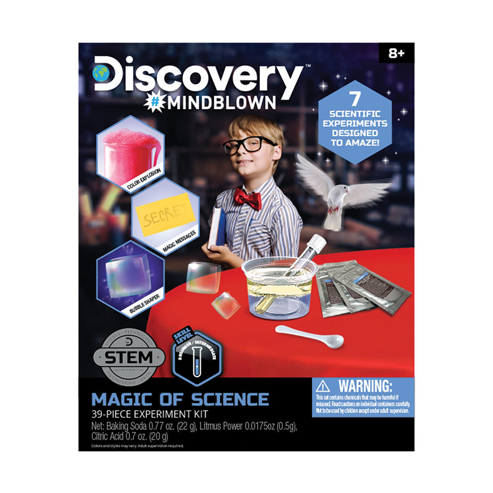 Discovery Mindblown Magic Of Science 39-Piece Experiment Kit, 7 Chemistry Activities