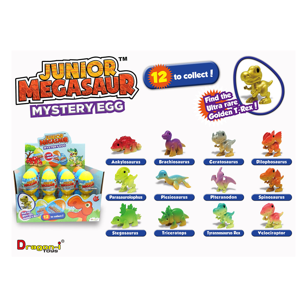 Junior Megasaur Mystery Eggs - 12 to Collect