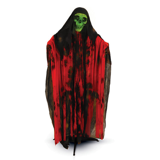 Mad Toys 5 Feet 7 Inches Tall Standing Animated Green-Faced Reaper Halloween Decoration