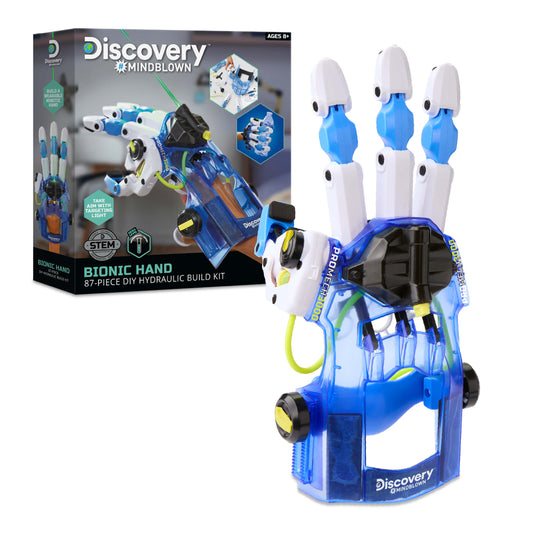 Discovery Mindblown Bionic Hand 87-Piece DIY Hydraulic Build Your Own Project Kit Set STEM Toy