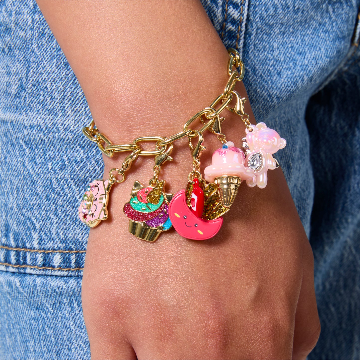 FAO Schwarz® Charm Squad Gold Bracelet