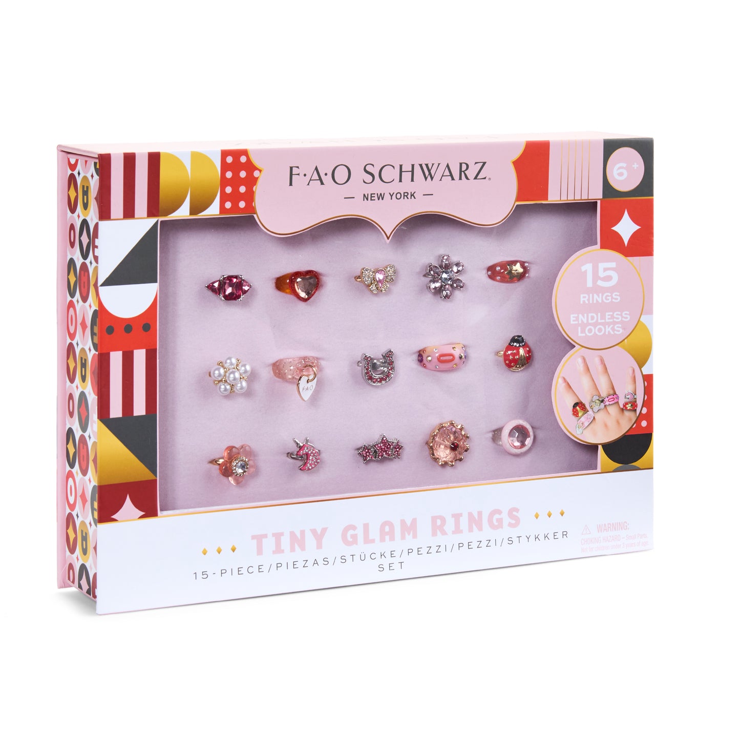FAO Schwarz® Tiny Glam Rings 15-Piece Set