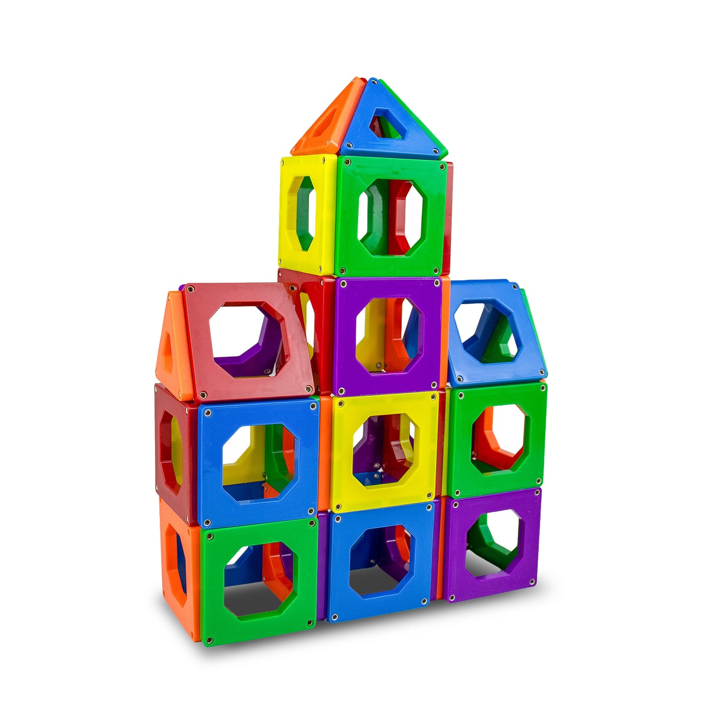 Mad Toys Magnetic Builder Set 150 Pieces Multicolour Magnetic Construction Tiles STEM Educational Building Toy for Kids, Creative Learning, Fine Motor Skills & Imaginative Play, Ages 3+