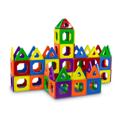 Mad Toys Magnetic Builder Set 150 Pieces Multicolour Magnetic Construction Tiles STEM Educational Building Toy for Kids, Creative Learning, Fine Motor Skills & Imaginative Play, Ages 3+