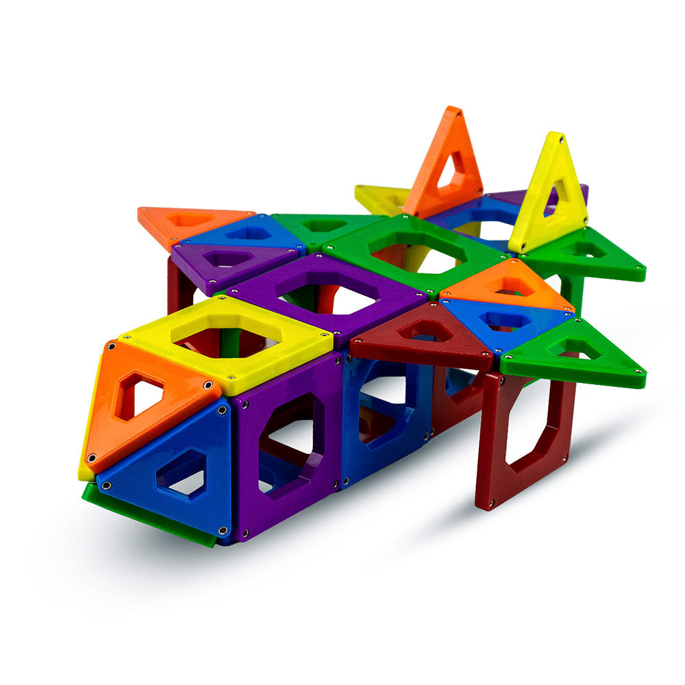 Mad Toys Magnetic Builder Set 150 Pieces Multicolour Magnetic Construction Tiles STEM Educational Building Toy for Kids, Creative Learning, Fine Motor Skills & Imaginative Play, Ages 3+
