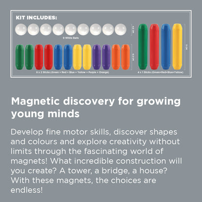 Mad Toys Magnetic Blocks -  125 Pcs
