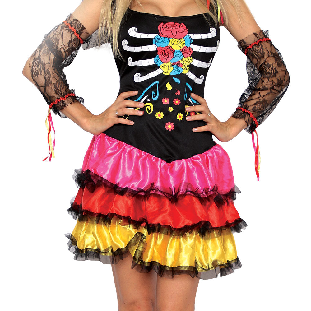 Mad Toys Day of the Dead Lady Halloween Costume Adult
