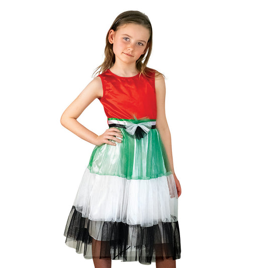 Mad Toys UAE National Bow Dress Kids Costume