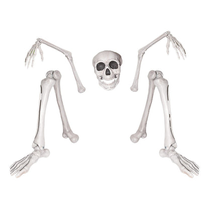 Mad Toys Life Size Groundbreaking Skeleton for Outdoor Halloween Decor and Props