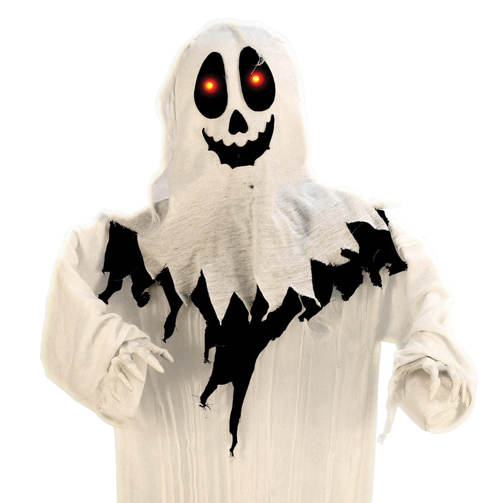 Mad Toys Spooky 152 cm Long Hanging Ghost with Light-Up Eyes, Sound and Action Halloween Decoration