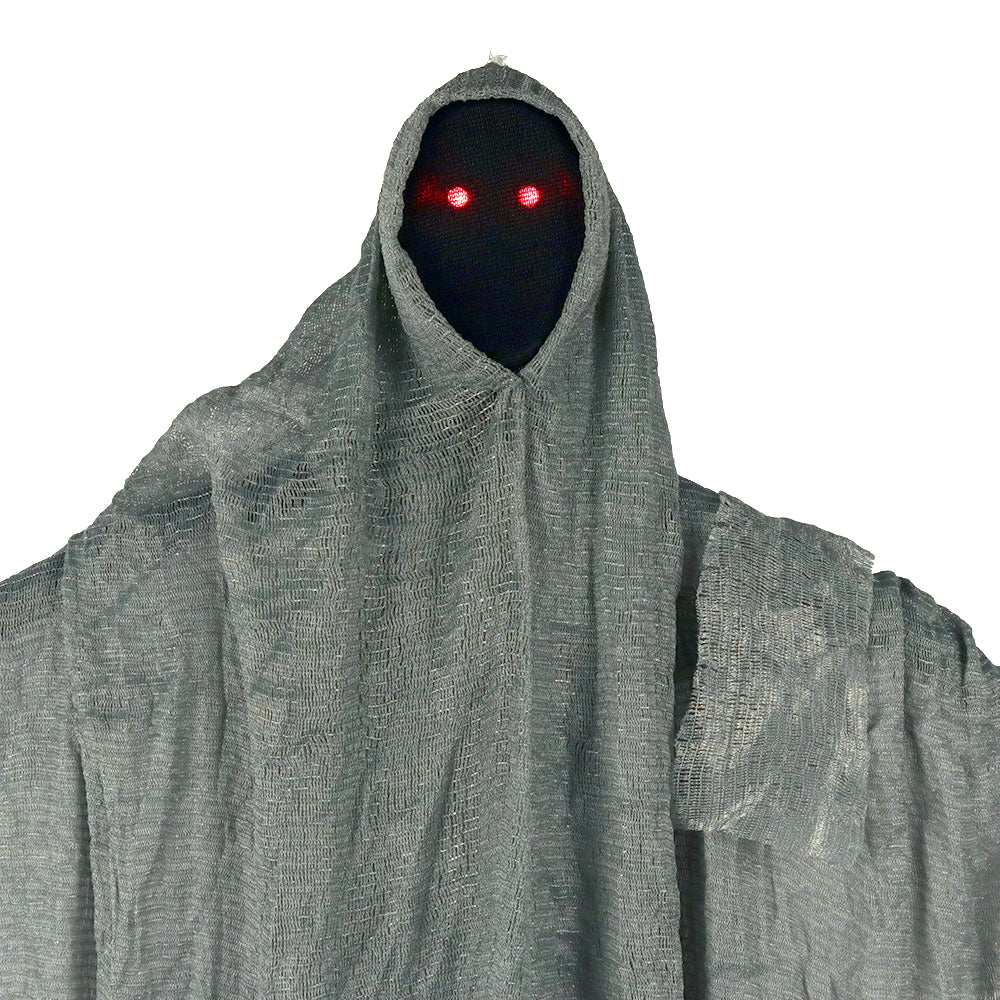 Mad Toys Spooky Hanging Faceless Ghost/ Spectre with Light-Up Eyes Halloween Decoration