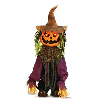 Mad Toys Spooky Standing Scarecrow with Light-Up Eyes Halloween Decoration