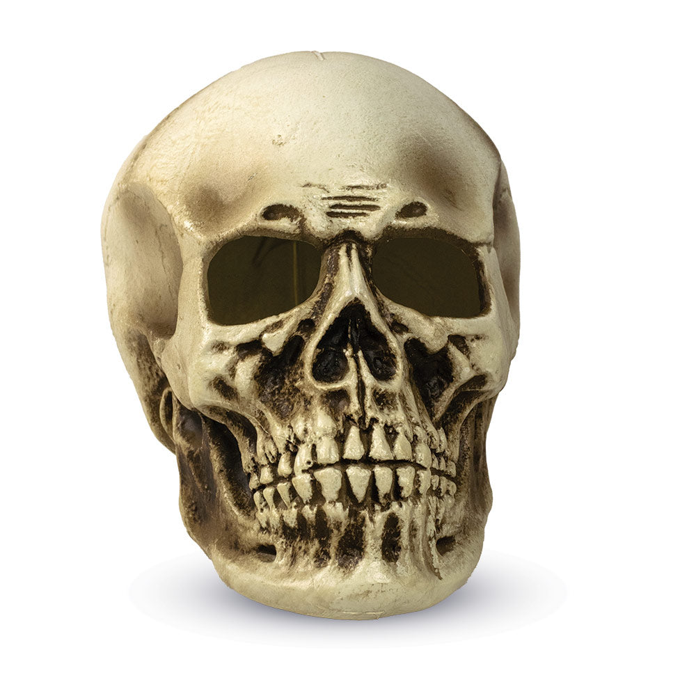 Mad Toys Scary Green Light-Up Giant Skull Halloween Decoration