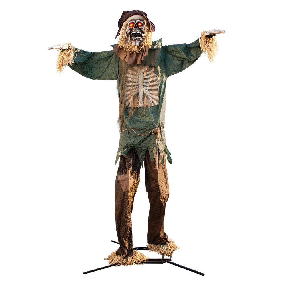 Mad Toys 15 Feet Enormous Standing Scarecrow Halloween Decoration