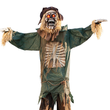 Mad Toys 15 Feet Enormous Standing Scarecrow Halloween Decoration