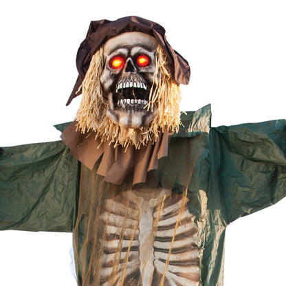 Mad Toys 15 Feet Enormous Standing Scarecrow Halloween Decoration