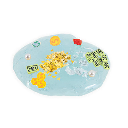 Slimy Get Rich – Gold & Silver Luxury Slime with Money Mix-Ins | Glitter Slime for Kids 5+, Assorted