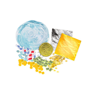 Slimy Get Rich – Gold & Silver Luxury Slime with Money Mix-Ins | Glitter Slime for Kids 5+, Assorted