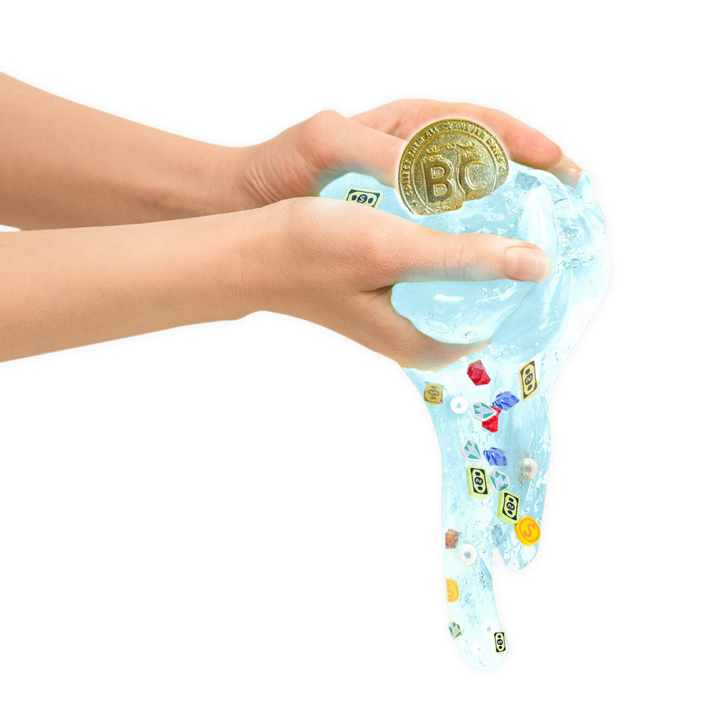 Slimy Get Rich – Gold & Silver Luxury Slime with Money Mix-Ins | Glitter Slime for Kids 5+, Assorted