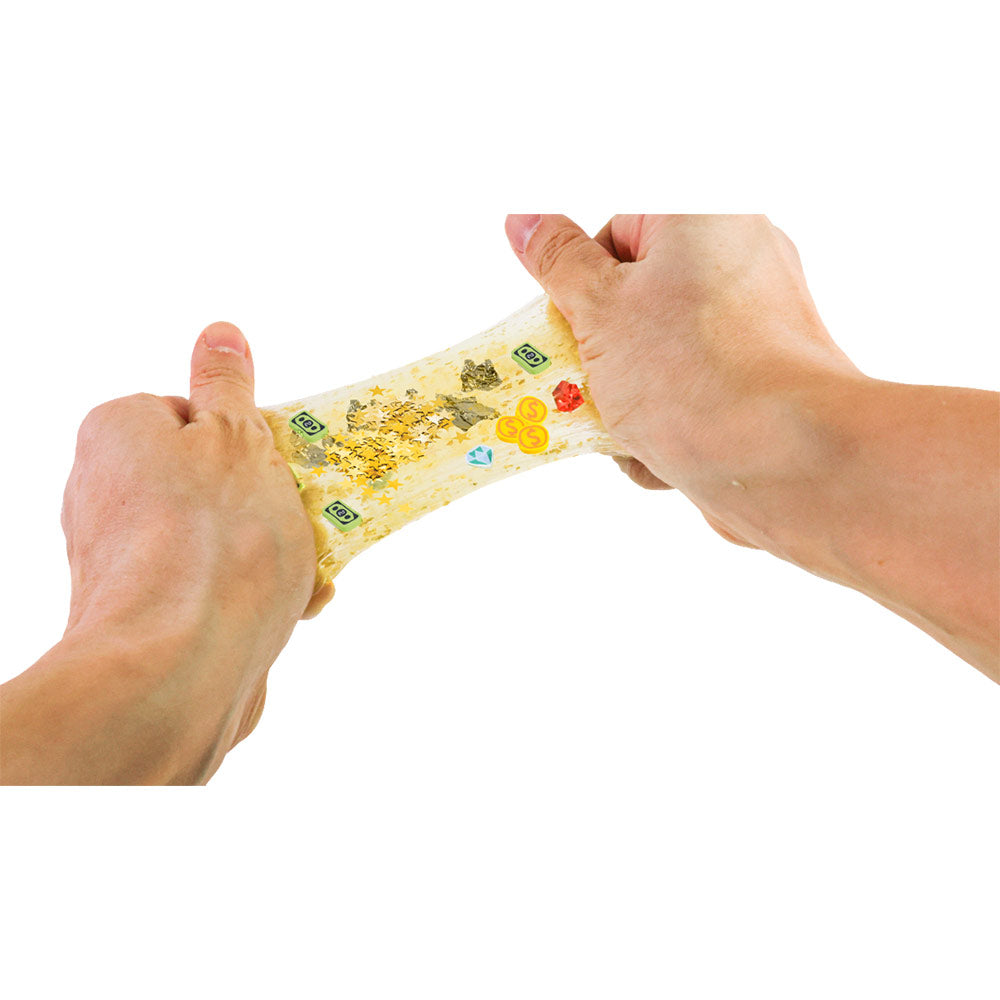 Slimy Get Rich – Gold & Silver Luxury Slime with Money Mix-Ins | Glitter Slime for Kids 5+, Assorted
