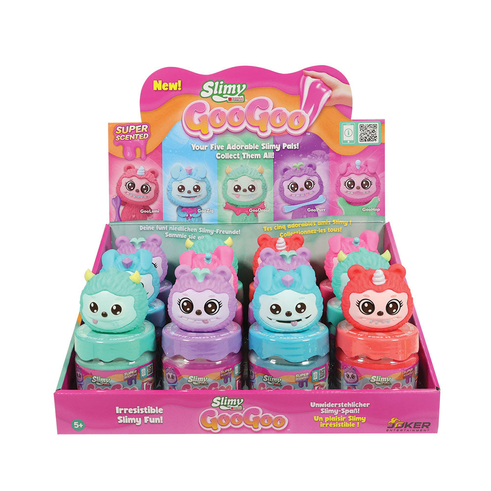 Goo Goo Gang Slimy Swiss Formula 8 oz Cup, 5 Scented Collectible Characters (230g), Assorted