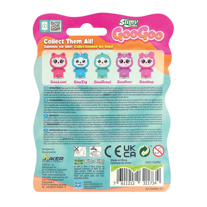 Slimy Goo Goo Gang 1 oz Scented Keychain Slime, 5 Collectible Characters in (28g) Blister Pack