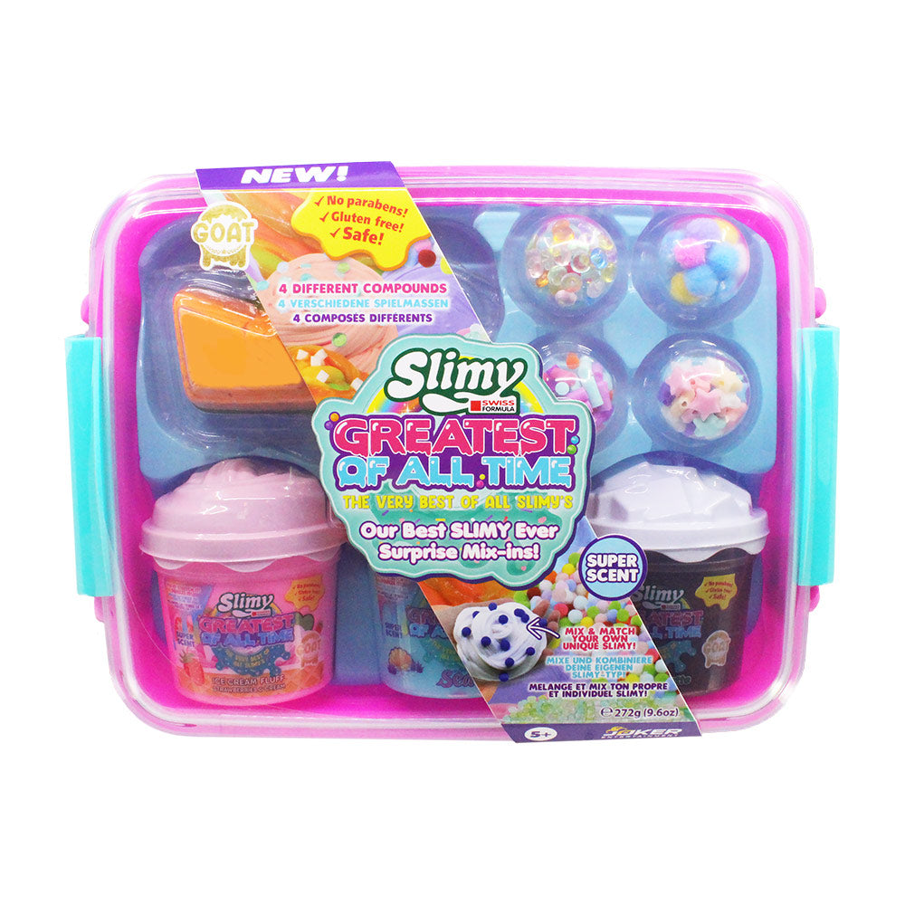 Slimy "GOAT" Best Slimy Ever Surprise Mix-Ins Gift Set 2 Styles Assorted