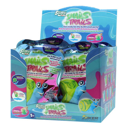 Slimy Detachable Shell Funky Snails Plus Trails Slime Toy in 12 Assorted Colors