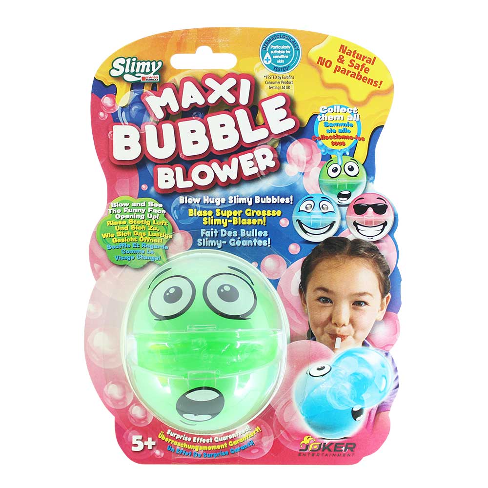Slimy Funny Maxi Bubble Blower on Blister