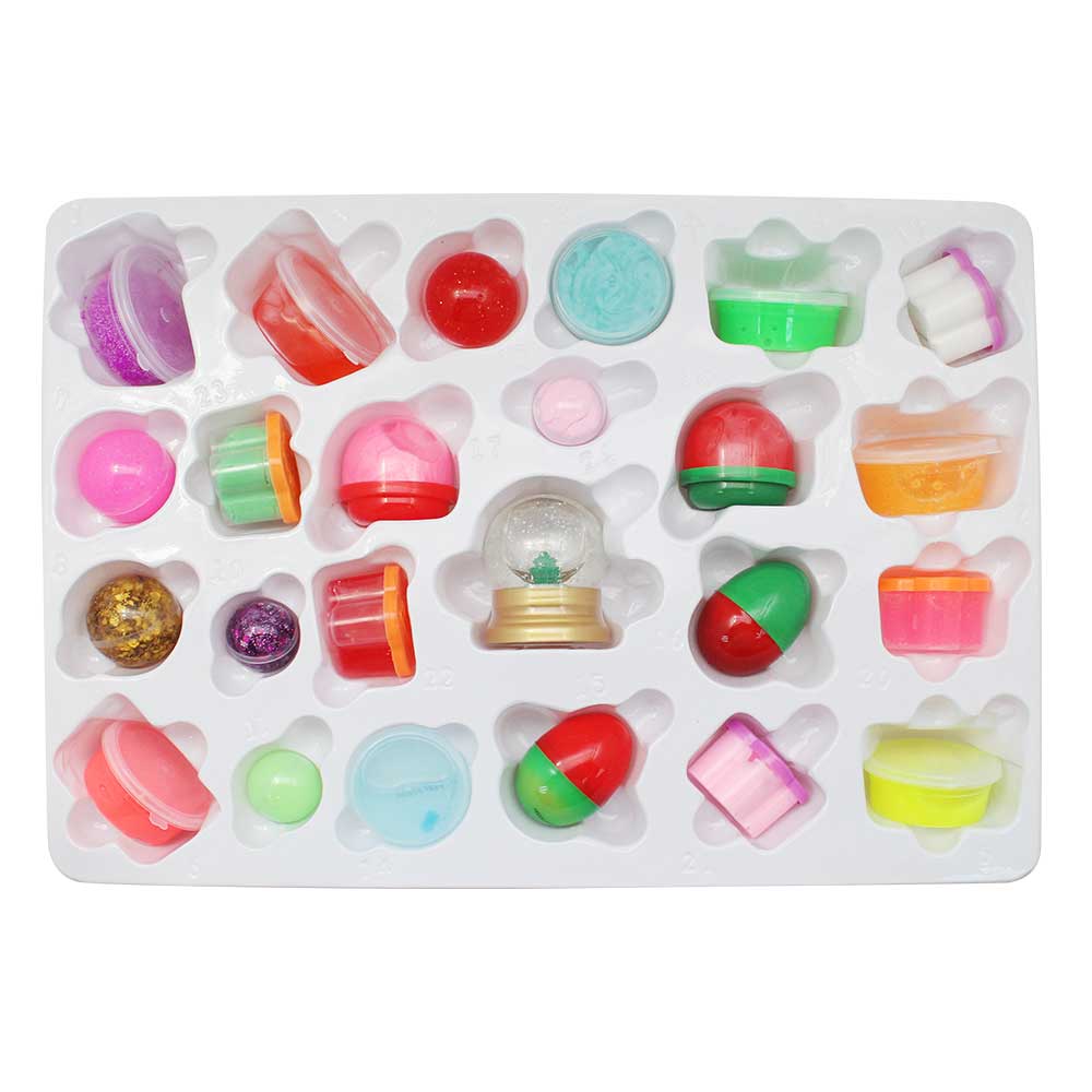 SLIMY Advent Calendar Limited Edition with 24 Different Play Masses - Original Slime Gift Set, Christmas Fun for Children