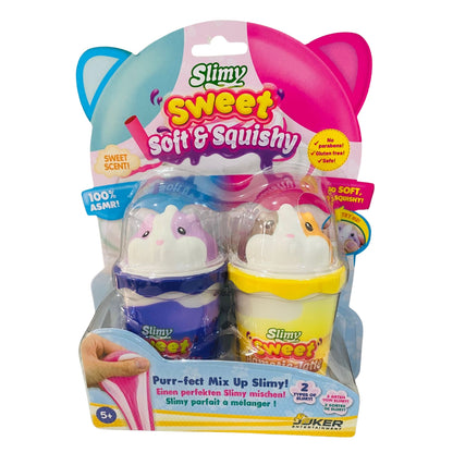 Slimy Soft & Squishy Assorted Twin Pack – Sweetly Scented Animal-Themed Slime, Collectible 2-Pack (3 Assortments) for Kids Ages 5+