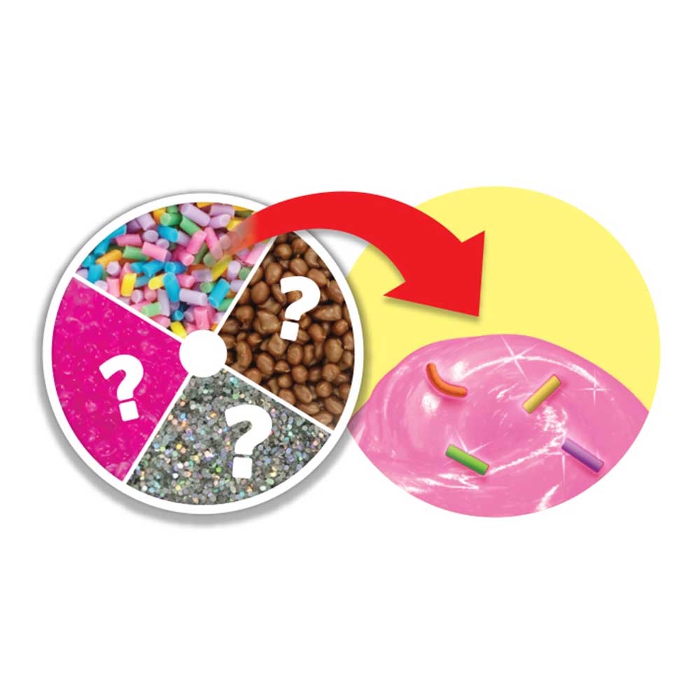 Slimy Coloured Macarons 2-Piece Set – Stretchy, Squeezy Slime with Amazing Mix-Ins – Swiss Formula, Nontoxic, Collectible Blister Card Toy for Kids
