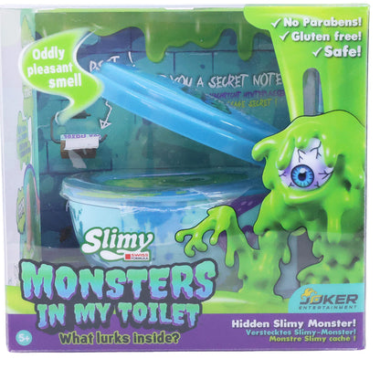 Slimy Monsters in My Toilet – Surprise Slime with Hidden Monster | Collectible Toilet Slime Toy (Ages 5+), Assorted