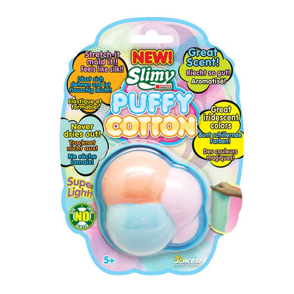 Slimy Puffy Cotton Stretch and Mold Rainbow-Like Colors in Cloud Blister Card