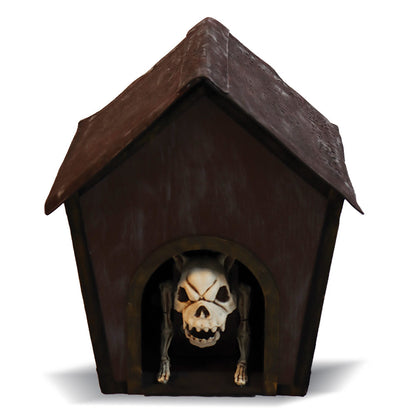 Mad Toys Spooky Barking Skeleton Dog Inside Doghouse Halloween Decoration