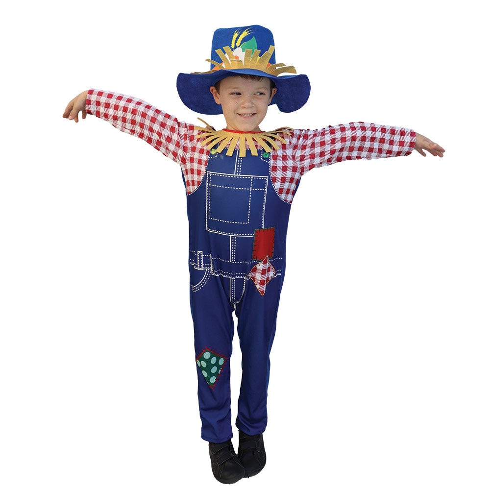 Mad Toys Scarecrow Boy Book Week and World Book Day Roleplay Theme Party Child Costumes