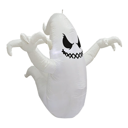 Mad Toys Inflatable 5 Feet Hanging Ghost Halloween Decorations for Theme Party or Trick-or-Treat, Indoor or Outdoor Decor with Built-in LED Light