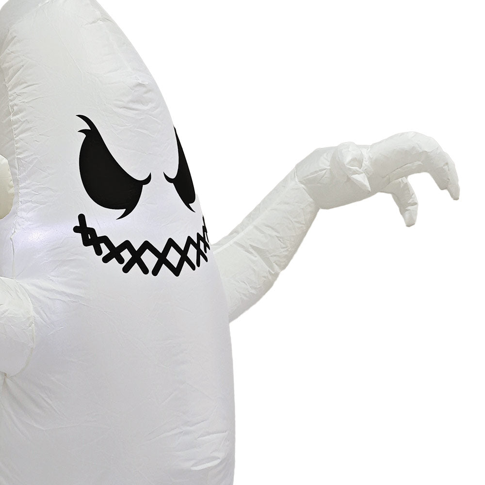 Mad Toys Inflatable 5 Feet Hanging Ghost Halloween Decorations for Theme Party or Trick-or-Treat, Indoor or Outdoor Decor with Built-in LED Light