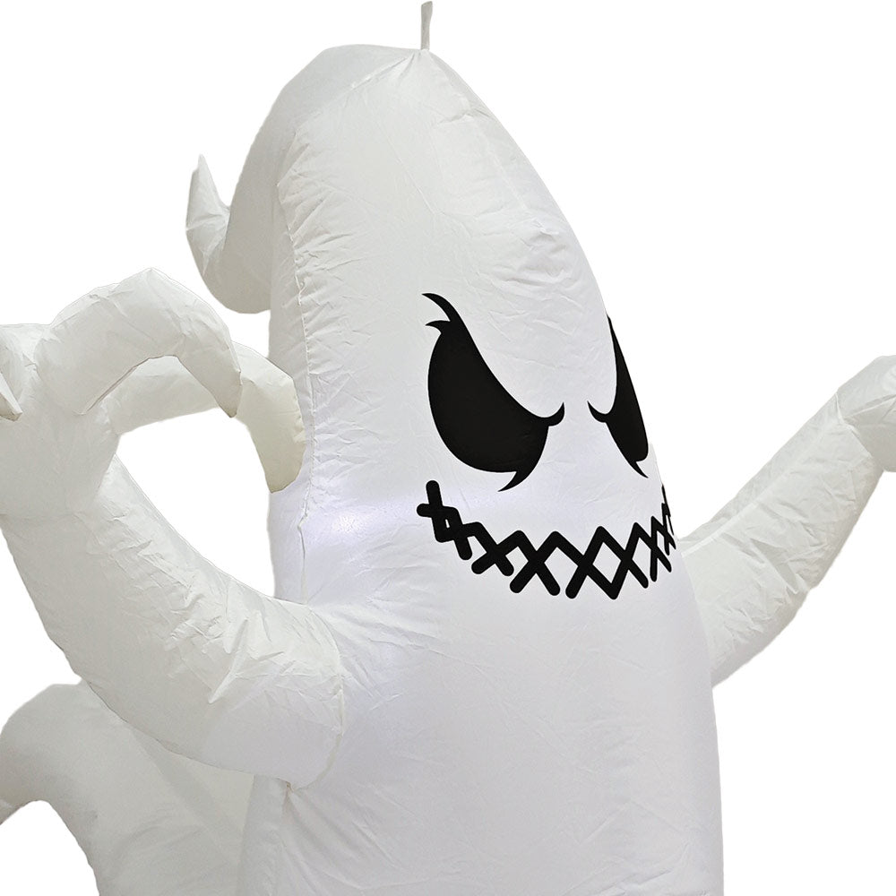 Mad Toys Inflatable 5 Feet Hanging Ghost Halloween Decorations for Theme Party or Trick-or-Treat, Indoor or Outdoor Decor with Built-in LED Light