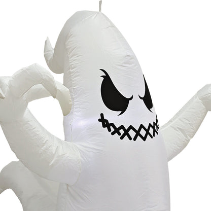 Mad Toys Inflatable 5 Feet Hanging Ghost Halloween Decorations for Theme Party or Trick-or-Treat, Indoor or Outdoor Decor with Built-in LED Light