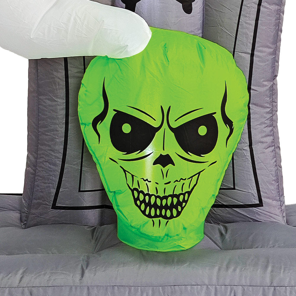 Mad Toys 5 Feet Inflatable Creepy Tombstone Halloween Decorations