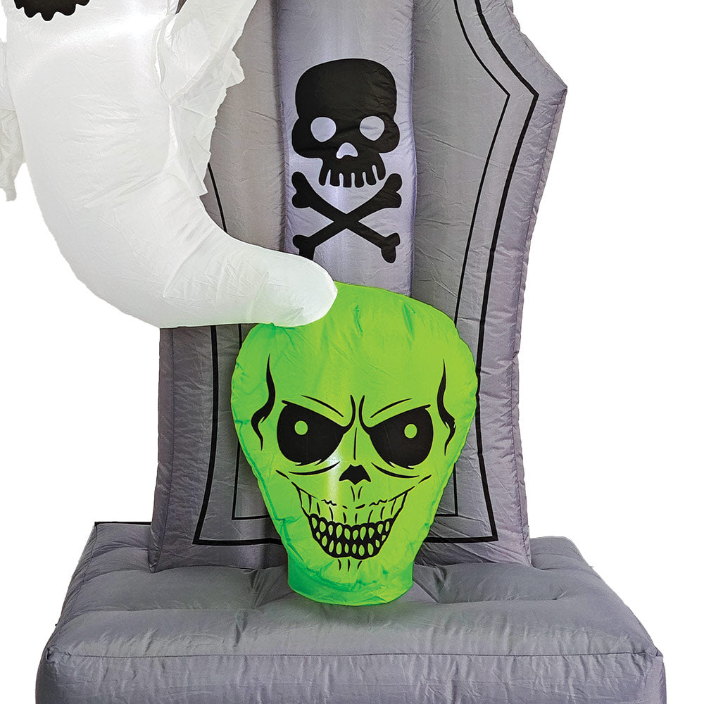 Mad Toys 5 Feet Inflatable Creepy Tombstone Halloween Decorations