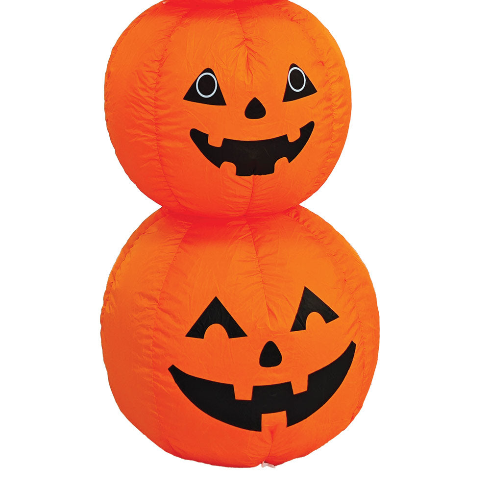 Mad Toys 4 Feet Inflatable 3 Stacked Pumpkins Halloween Decorations