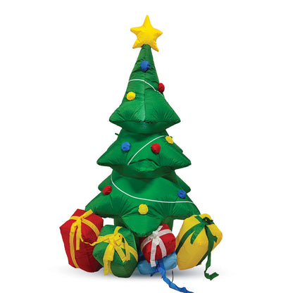 Mad Toys 5.3 Feet Inflatable Christmas Tree & Gifts Xmas Indoor & Outdoor Blow Up Holiday Decorations