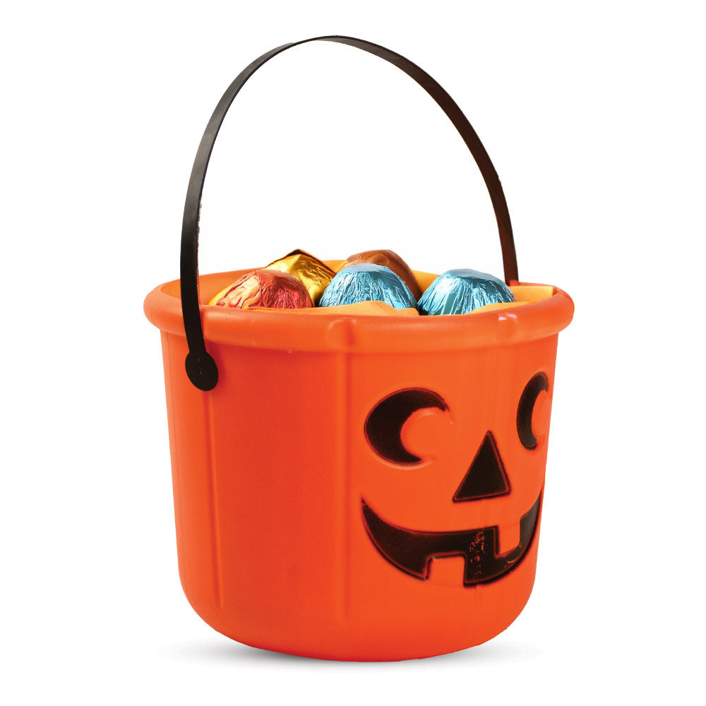 Mad Toys Spooky Halloween Orange Pumpkin Candy Bucket Trick-or-Treat Accessories