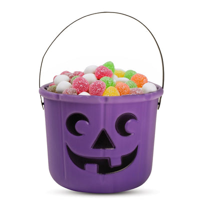 Mad Toys Spooky Halloween Purple Pumpkin Candy Bucket Trick-or-Treat Accessories