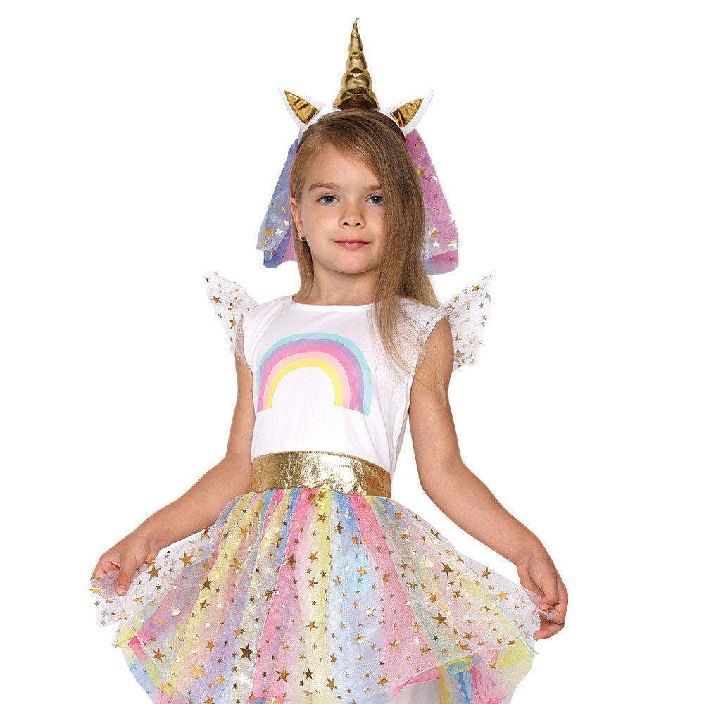Mad Toys Unicorn Tutu Dress with Headband Girls Costume