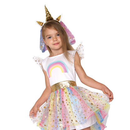 Mad Toys Unicorn Tutu Dress with Headband Girls Costume